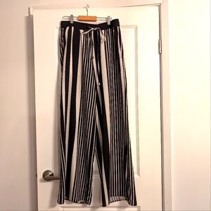 Wide Leg Stripe Pants
